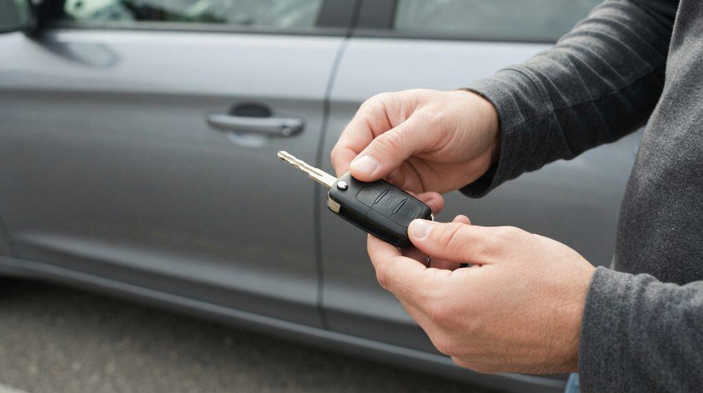 Motor Hills | How to Fix a Broken Car Key Fob Mechanical emergency key removed from a car key fob for backup entry