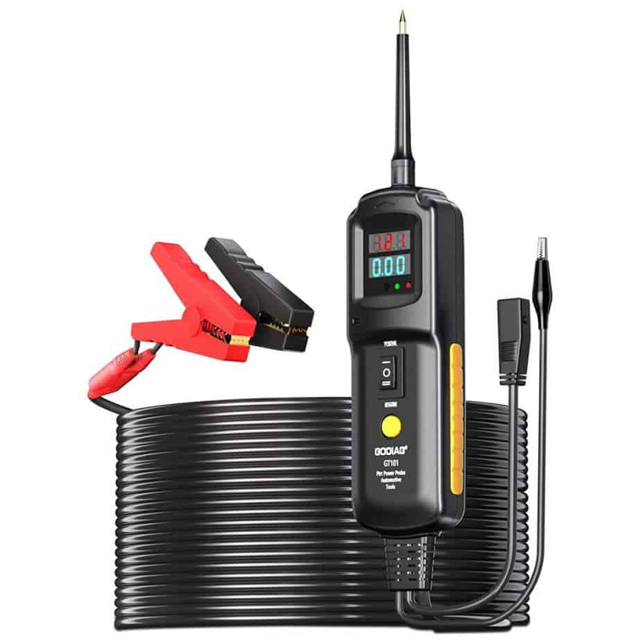 GODIAG GT101 Power Circuit Probe Tester, Auto Short Circuit, Relay Fuse Tester, Voltage Tester, 6V 40V DC Auto Electrical System Test Tool Kit, Diode Resistance Check for Motorcycle Trucks