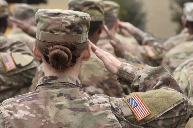 Motor Hills | How To Care Of Your Car When You're In The Military US Soldiers saluting on Veteran's Memorial Day
