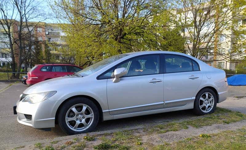 silver honda civic