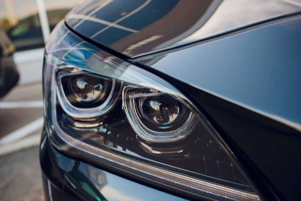 LED lights on head light