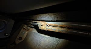 Motor Hills | How to Spot a Flood-Damaged Car: 9 Red Flags Every Buyer Should Know rusts on unusual spots - flood-damaged car
