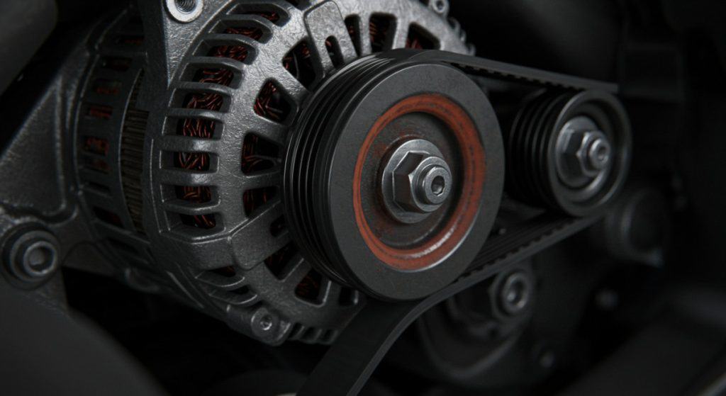 Motor Hills | Why Is My Battery Light On? alternator pulley causing battery light on