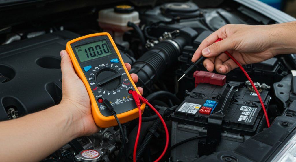Motor Hills | How to Use a Multimeter for Car Diagnostics (Beginner’s Guide) car owner using multimeter for car diagnostics