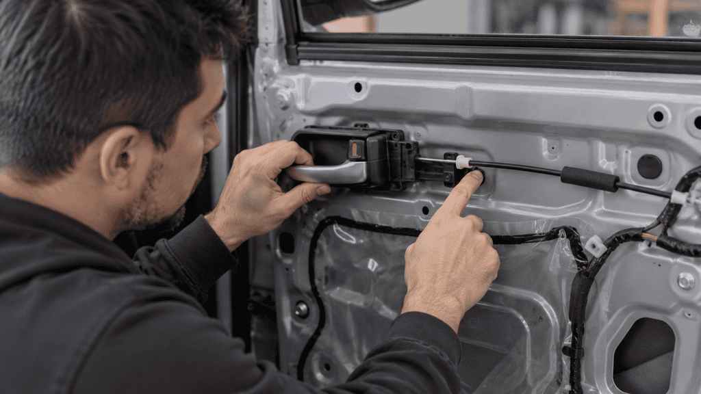 Motor Hills | How to Fix a Car Door That Won't Open from the Inside Watching the inside door handle connection move during diagnosis