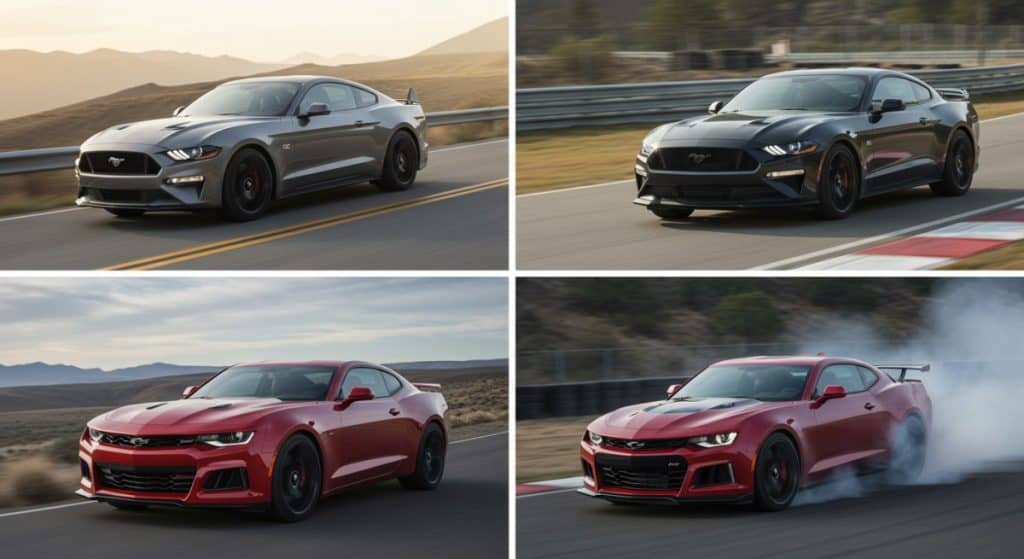 Motor Hills | Mustang or Camaro? different trims of camaro and mustang