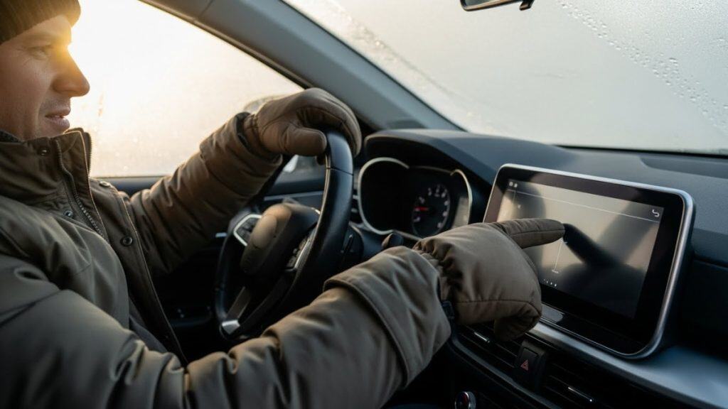 using touchscreen when on gloves and winter