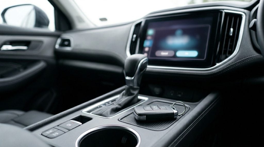 Motor Hills | How Much Driving Data Does Your Car Really Share in 2026? Advanced car dashboard with digital display and driving data technology.