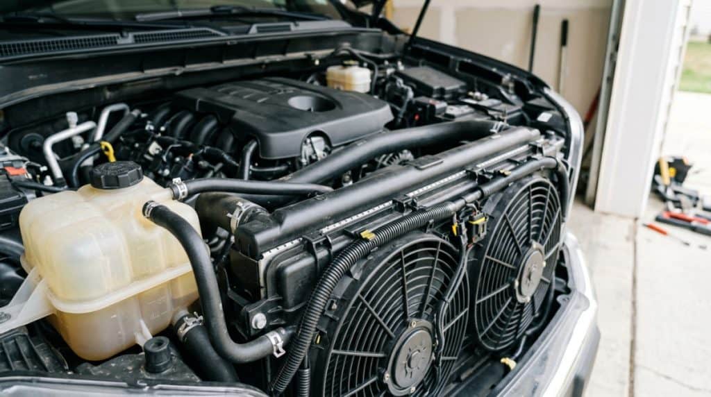 Reduced Engine Power - Cooling system components under the hood suggesting overheating related reduced power
